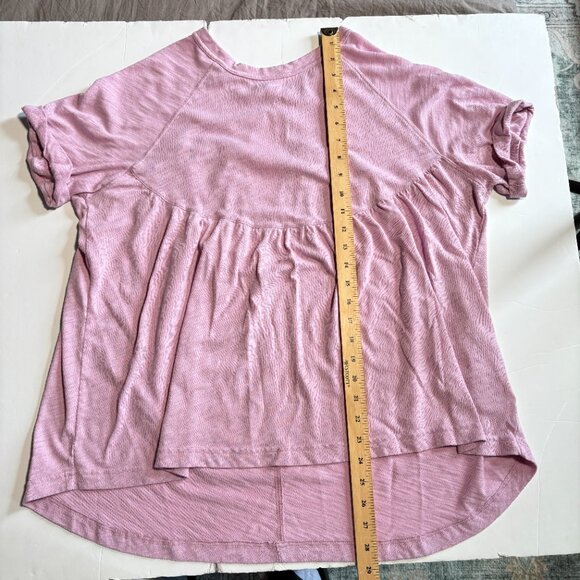 American Eagle Babydoll T-Shirt Pink-ish Purple Size Small Oversized - Picture 8 of 9